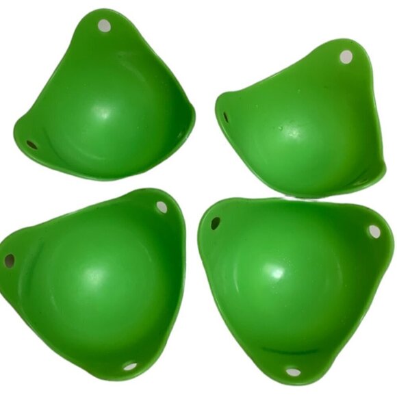 Set of 4 Stovetop Silicone Egg Poacher Molds/Cups by Gainwell #28B - Picture 4 of 9